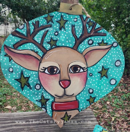 Rudolph Door Hanger