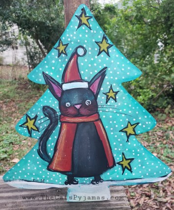 Santa Cat Door Hanger