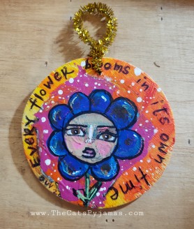 Funky Flower ornament