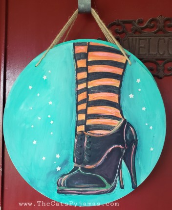 Witch Shoes Door Hanger