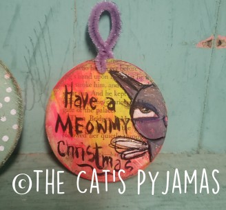 Meowmy Christmas ornament