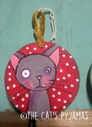Nervous Kitty ornament