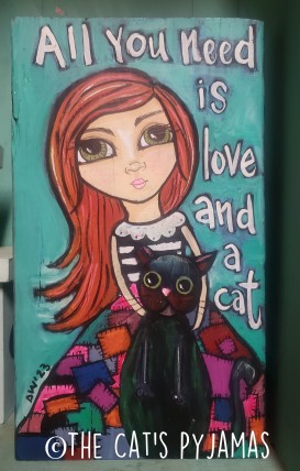 Mika and her little black kitty