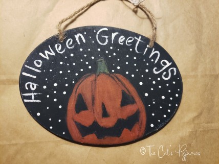 Halloween Greetings Sign