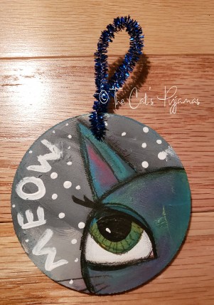 Blue Cat Ornament