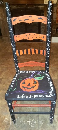 SOLD Halloween Chair