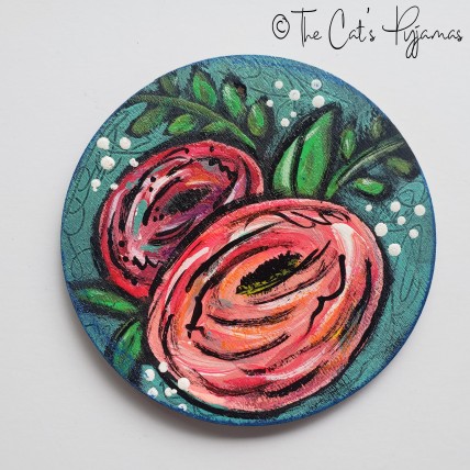 Pink Flowers Ornament