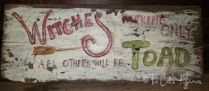 Witches Parking Sign