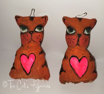 Orange Tabby Ornaments