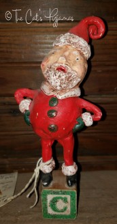 Santa on Vintage block