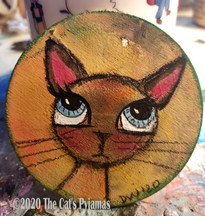 Siamese cat ornament