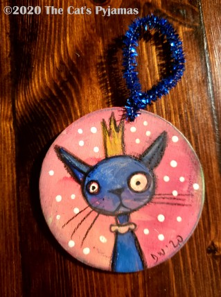 Blue the Cat ornament