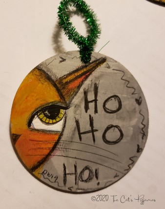 Ho ho cat ornament