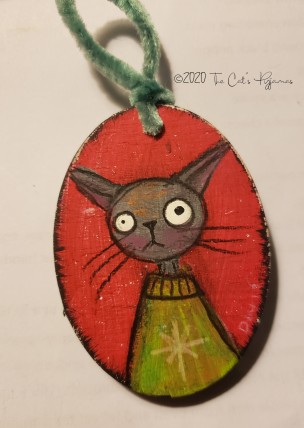 Green sweater ornament