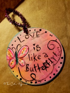 Love is Like a Butterfly ornament