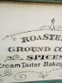 Hand-painted coffee sign