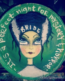 Frankenstein's Bride painted bowl