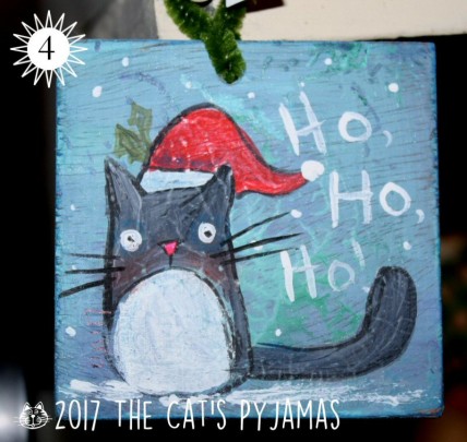 Santa Cat Ornament