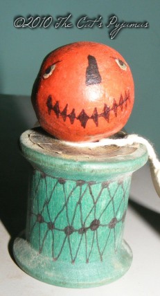 Jack-o-Lantern on a spool