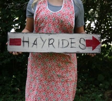 Hayride sign